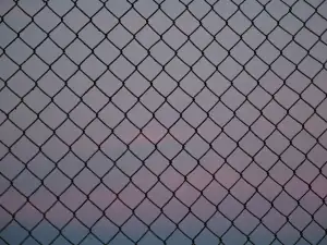 Chain link fencing mesh
