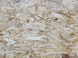 Close-up of a chipboard surface